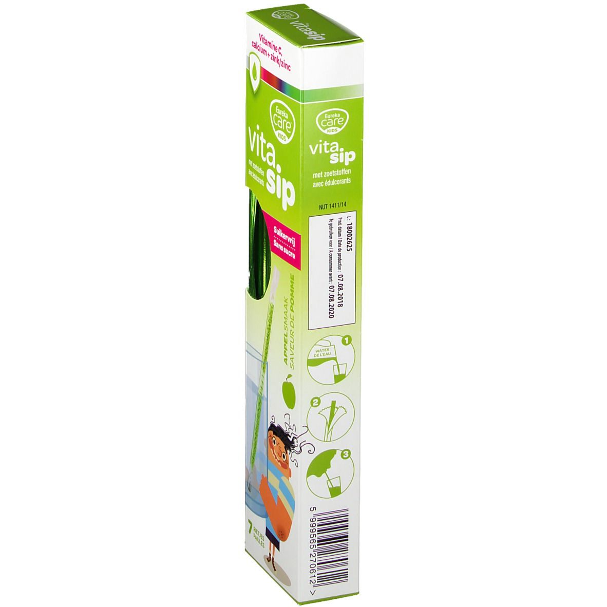 Eureka Care Vitasip Vit C Zinc Pomme