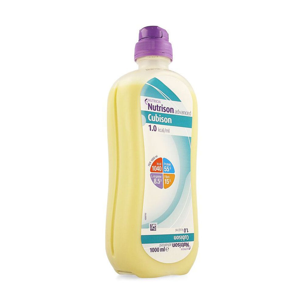 Nutrison Advanced Cubison drinkvoeding in 1000ml fles met paars dopje.