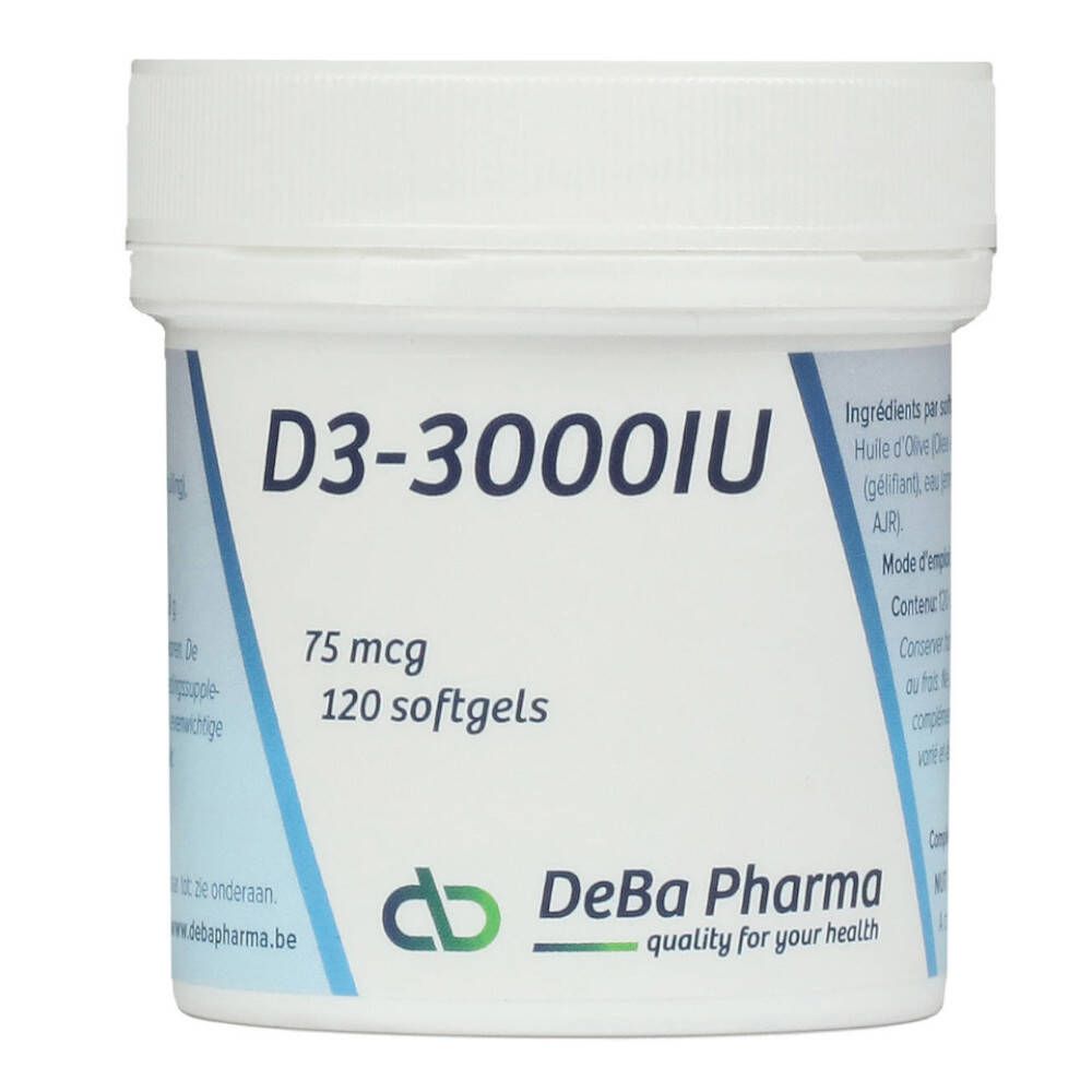 DeBa Pharma Vitamine D3-3000 IU 75mcg