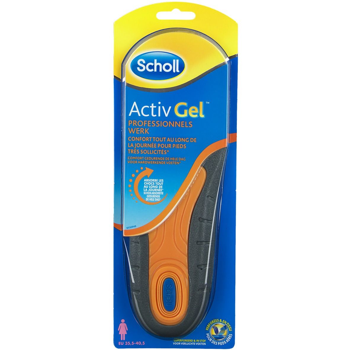 Scholl GelActiv Inlegzolen Werk Vrouw