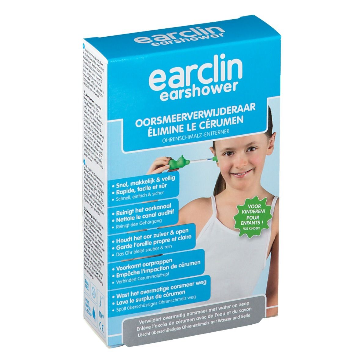 Earclin Earshower Élimine le Cérumen Enfant