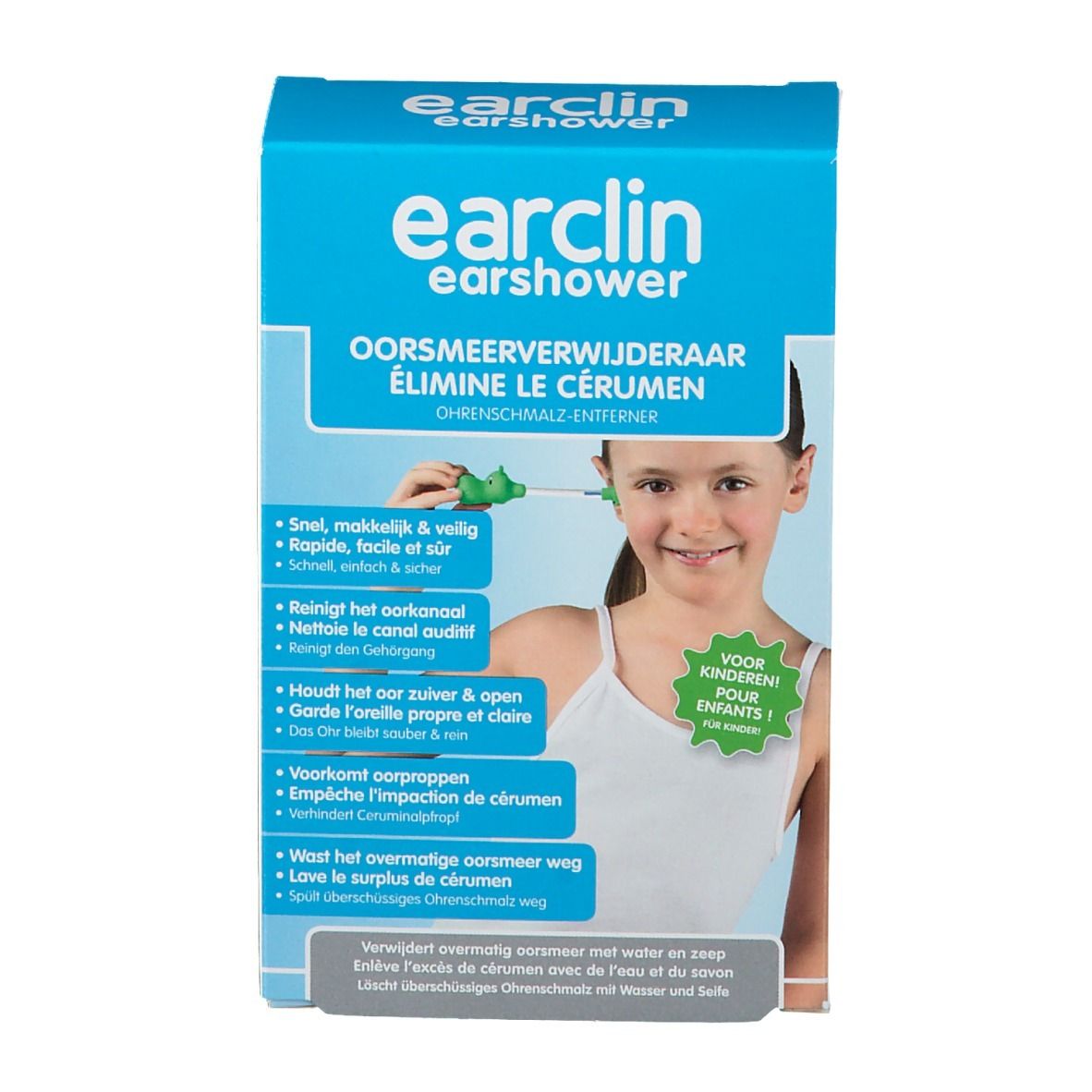 Earclin Earshower Élimine le Cérumen Enfant