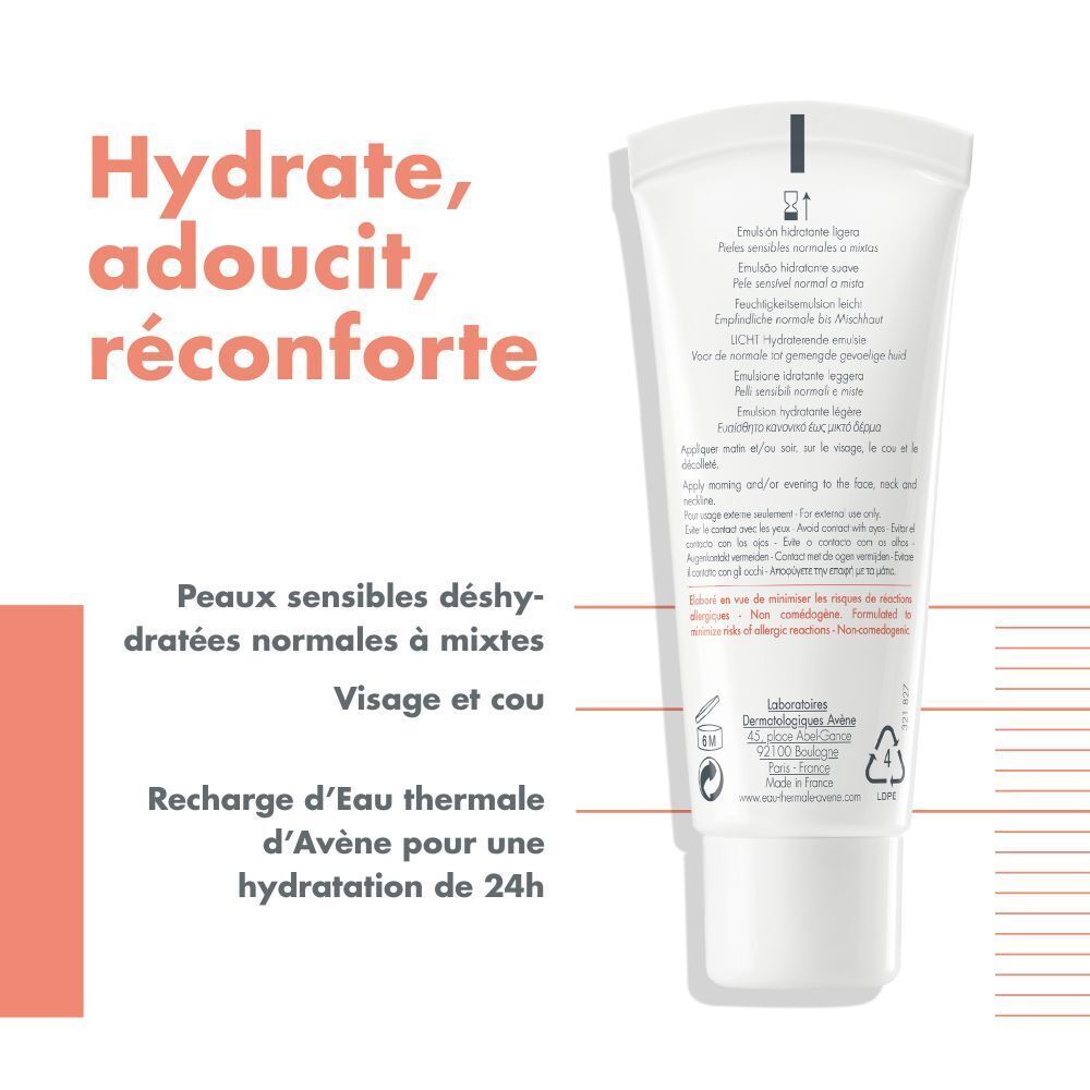 Avène Hydrance Légère Émulsion Hydratante