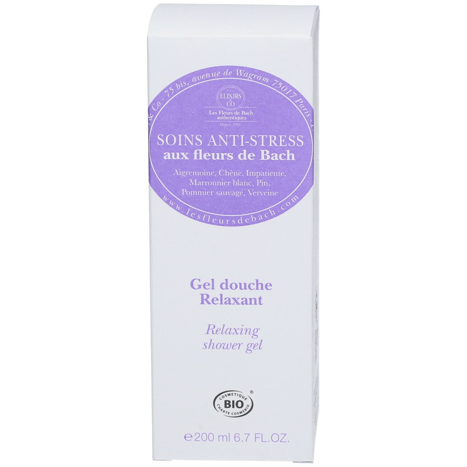 Elixirs & Co Les Soins aux Fleurs de Bach Anti-Stress Gel Douche