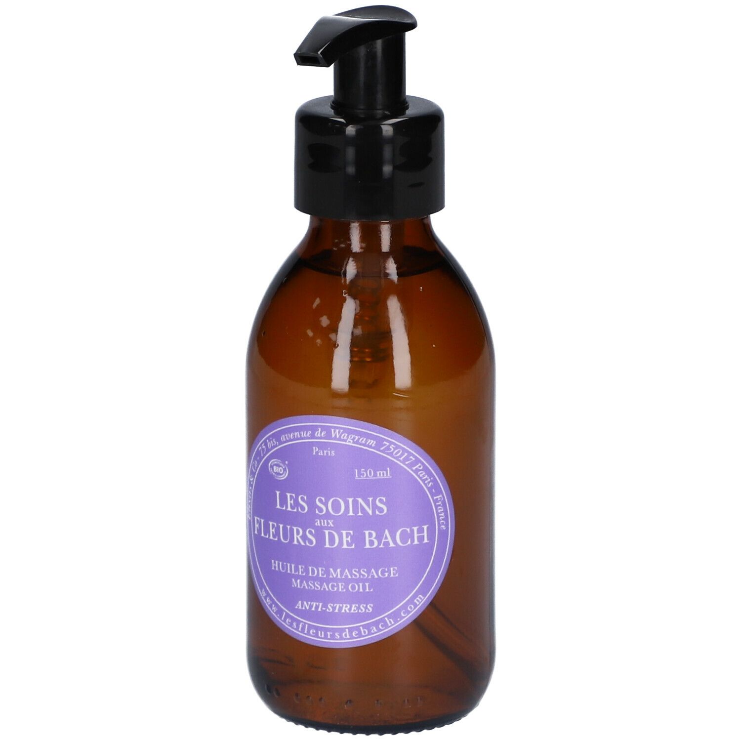 Elixirs & Co Les Soins aux Fleurs de Bach Anti-Stress Huile de Massage