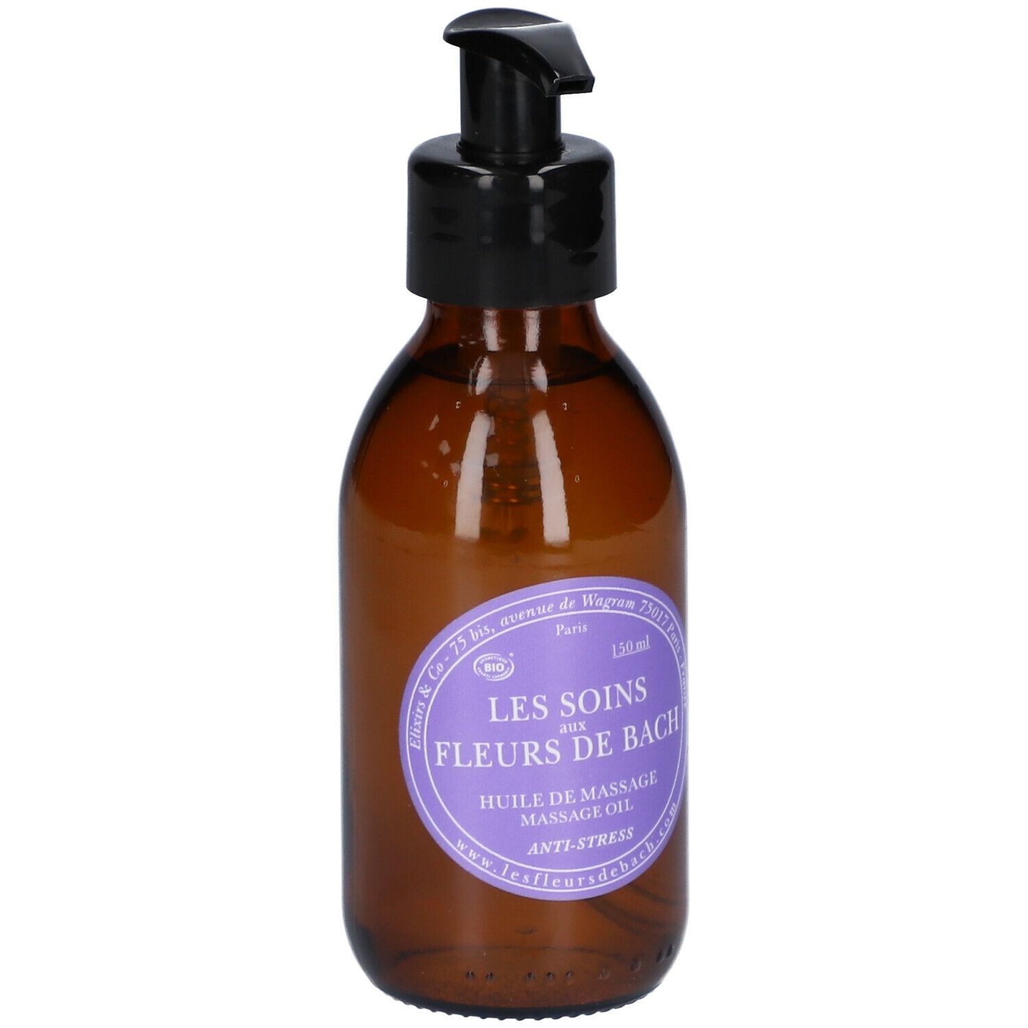 Elixirs & Co Les Soins aux Fleurs de Bach Anti-Stress Huile de Massage