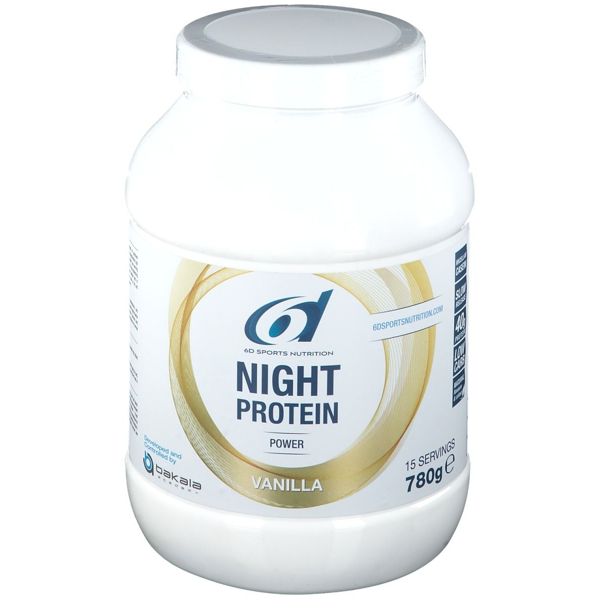 6D Sports Nutrition Night Protein Vanilla