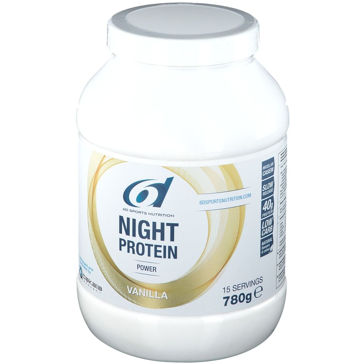 6D Sports Nutrition Night Protein Vanilla