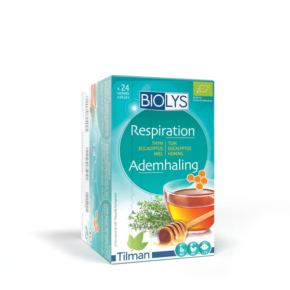 Biolys Thé Respiration Thym - Eucalyptus - Miel Bio