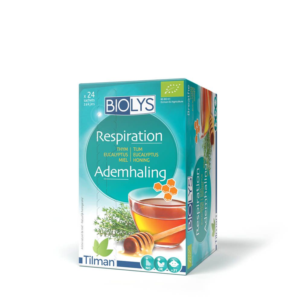 Biolys Thé Respiration Thym - Eucalyptus - Miel Bio