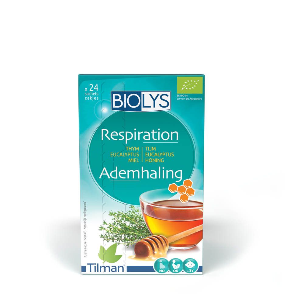 Biolys Thé Respiration Thym - Eucalyptus - Miel Bio