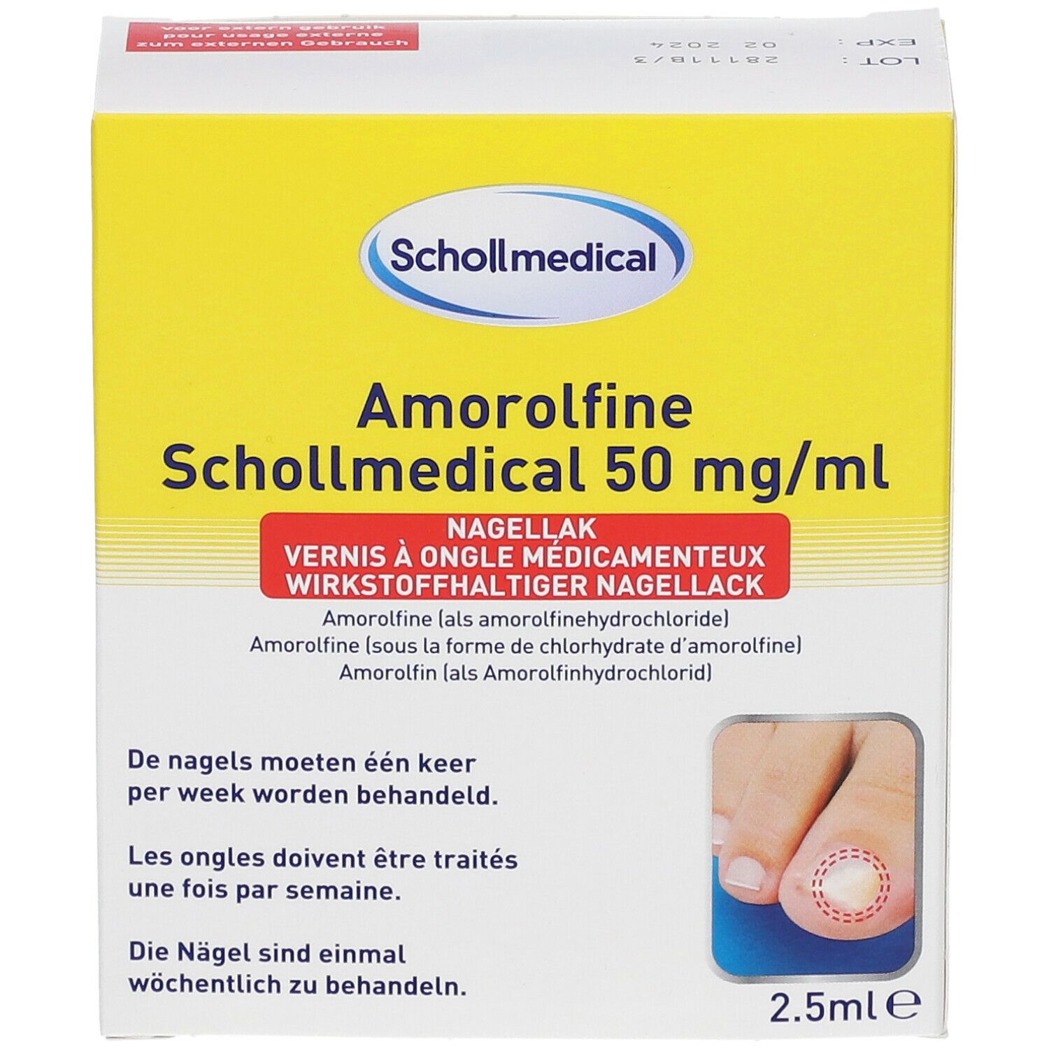 Scholl Pharma Amorolfine Schollmedical 50 mg/ml