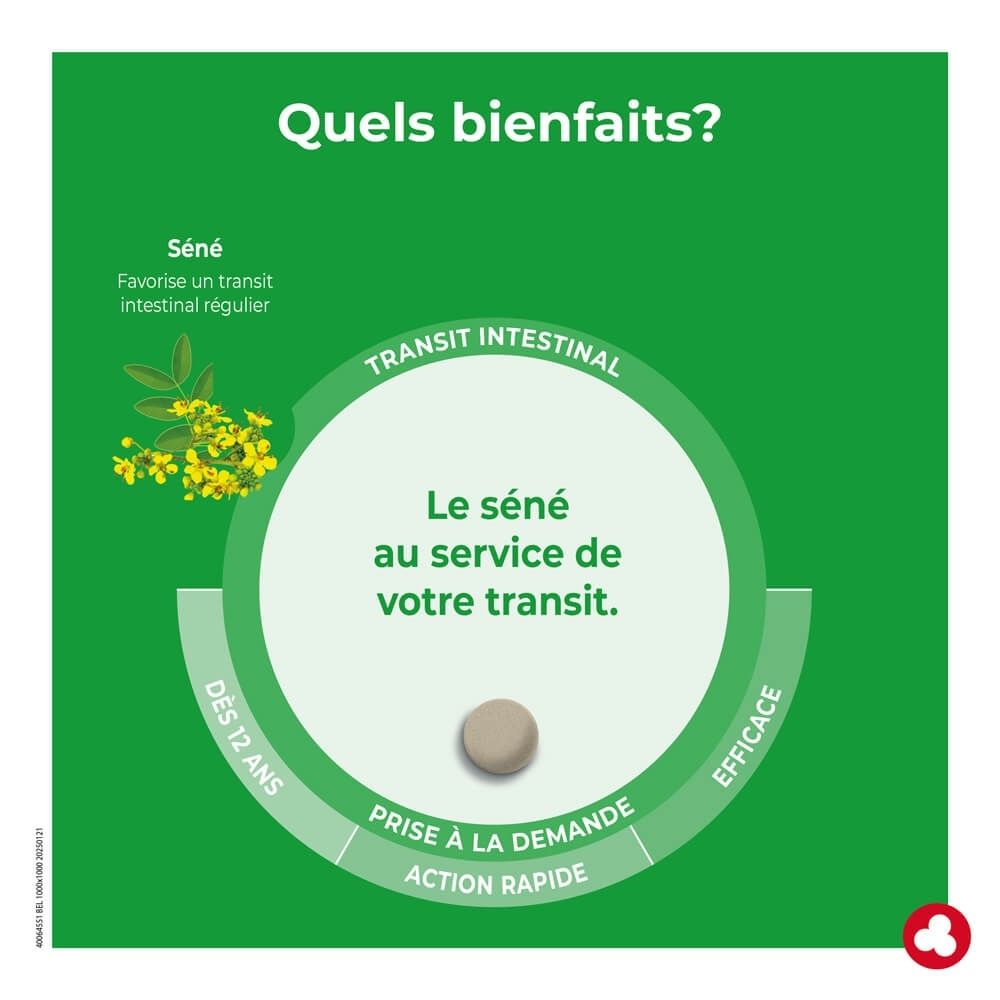 Emballage Ortilax Transit Intestinal, 90 comprimés, fond floral, instructions.