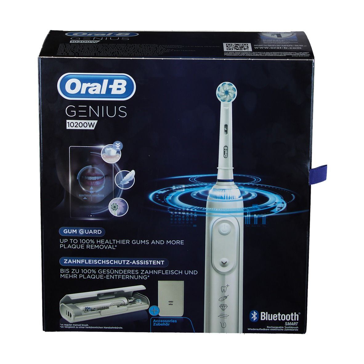 Oral B Genius 10200W Brosse à Dents Électrique Blanche