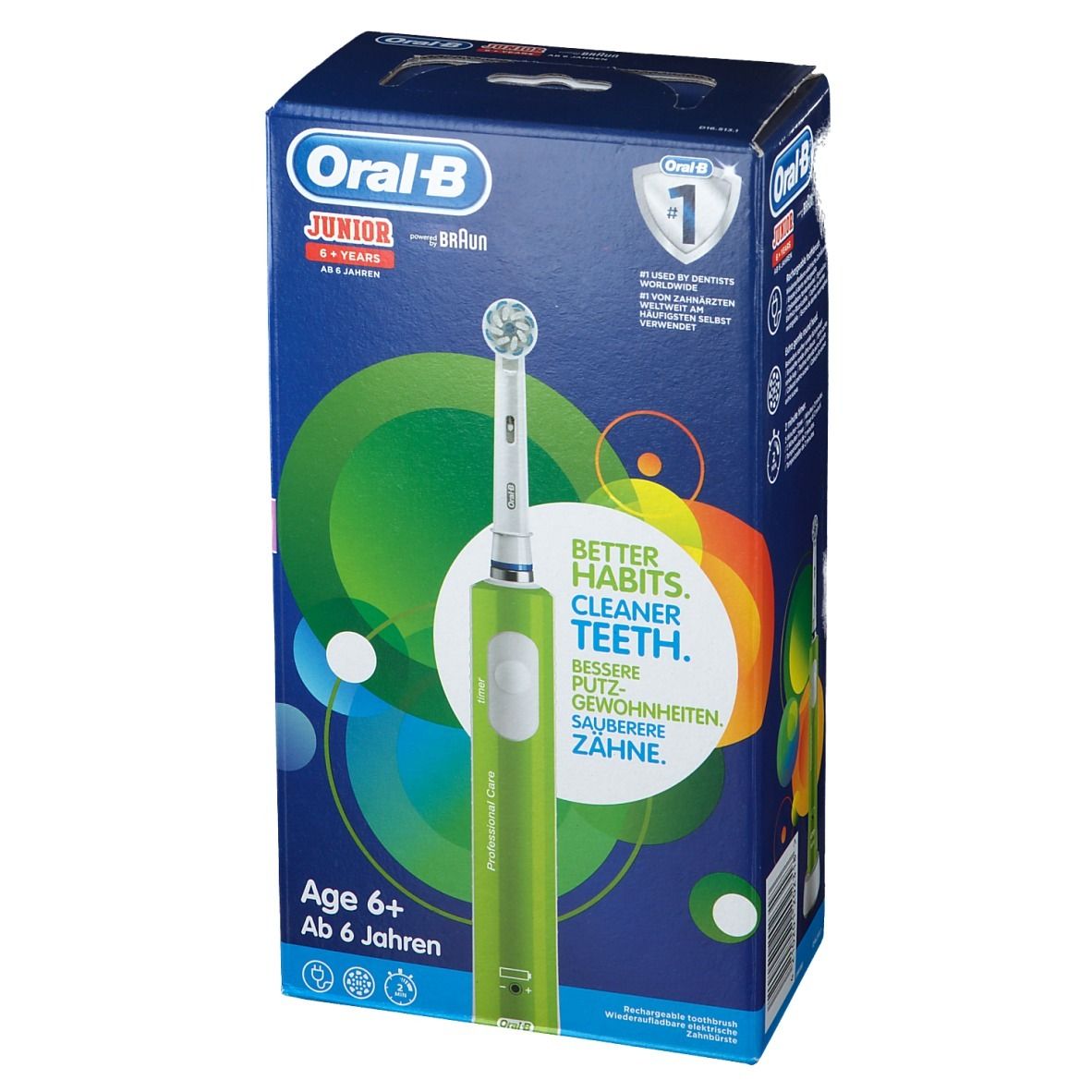 Oral B Junior Sensi UltraThin Elektrische Tandenborstel Groen