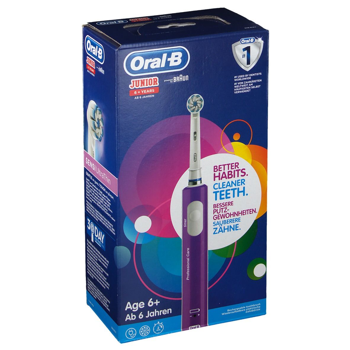 Oral B Junior Sensi UltraThin Brosse à Dents Électrique Violette
