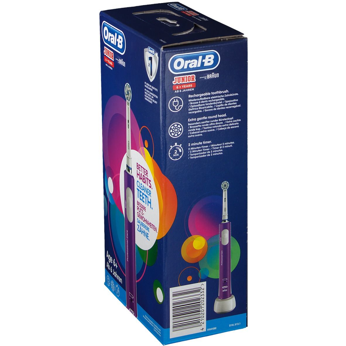 Oral B Junior Sensi UltraThin Brosse à Dents Électrique Violette