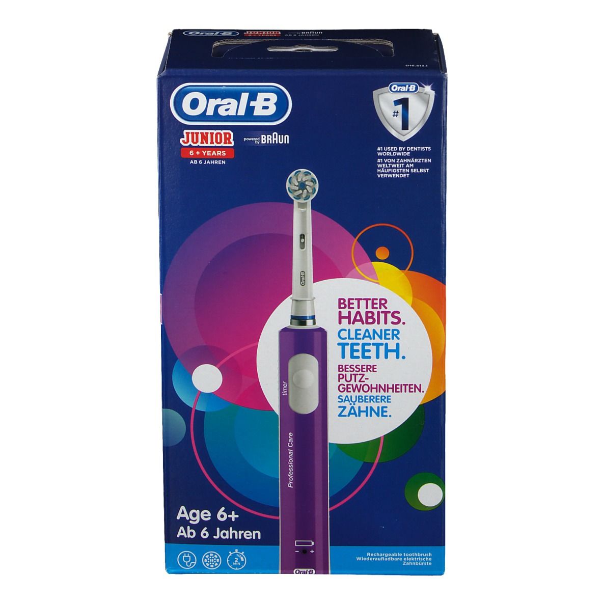 Oral B Junior Sensi UltraThin Brosse à Dents Électrique Violette