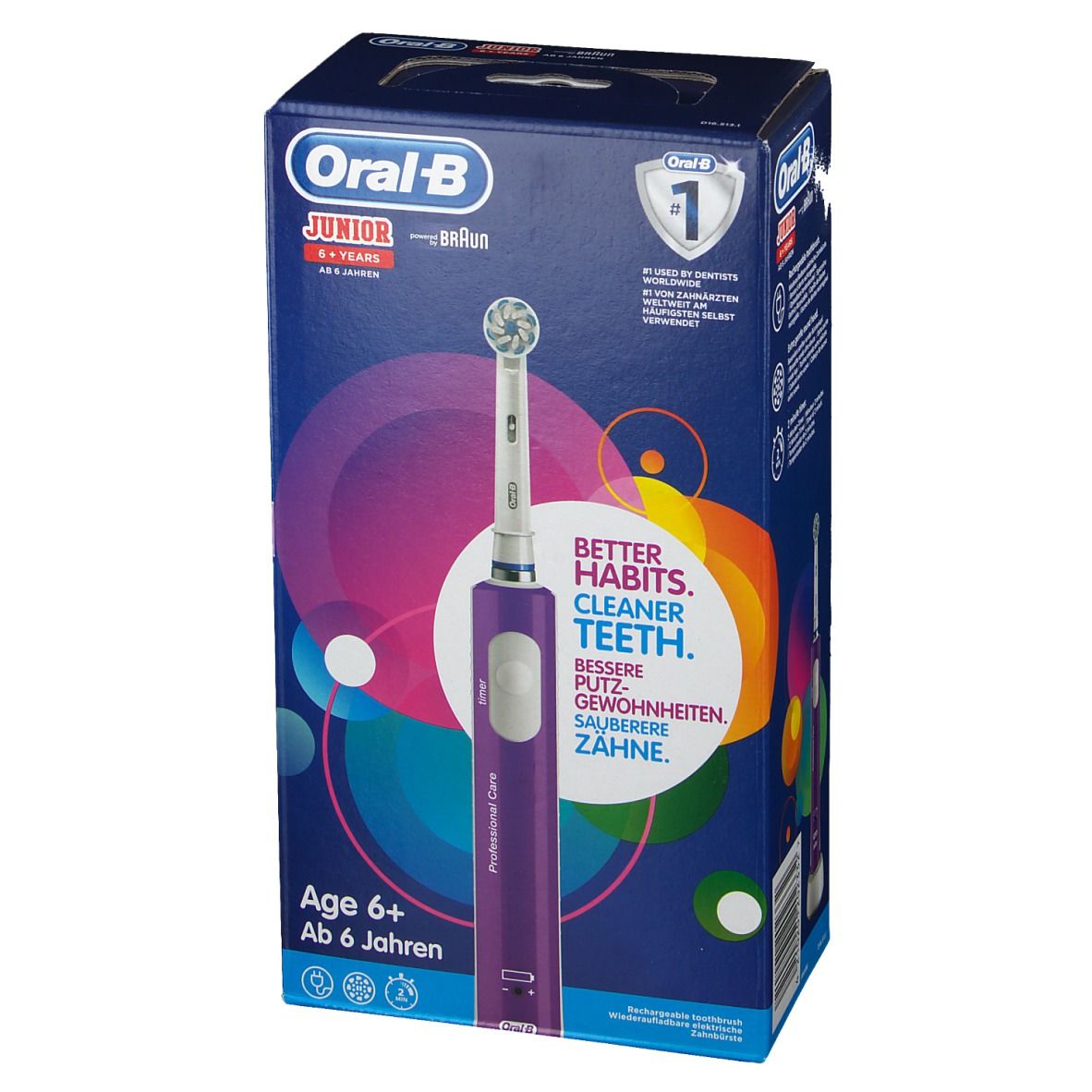 Oral B Junior Sensi UltraThin Brosse à Dents Électrique Violette