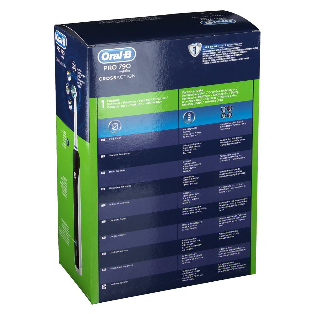 Oral B Pro 790 CrossAction Elektrische Tandenborstel Zwart