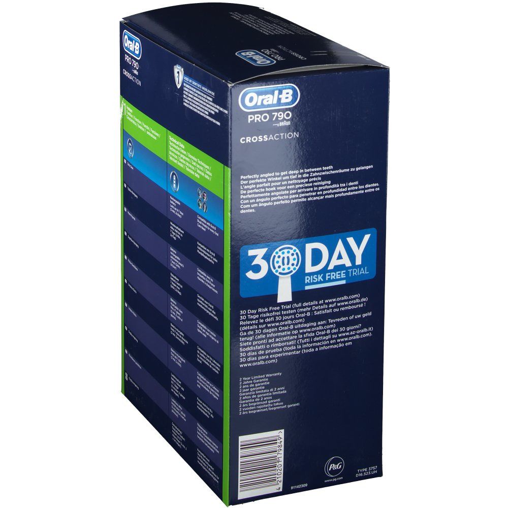 Oral B Pro 790 CrossAction Elektrische Tandenborstel Zwart
