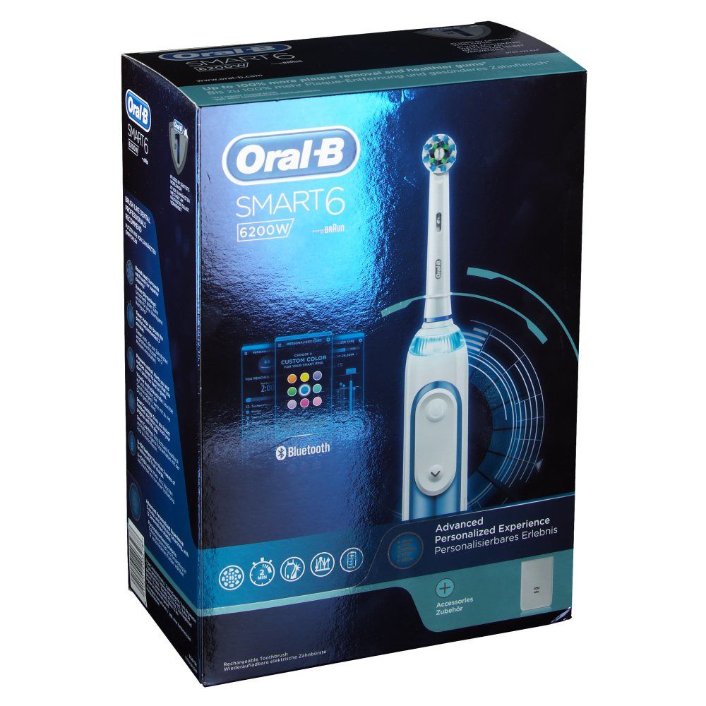 Oral B Smart 6 6200W Elektrische Tandenborstel Blauw