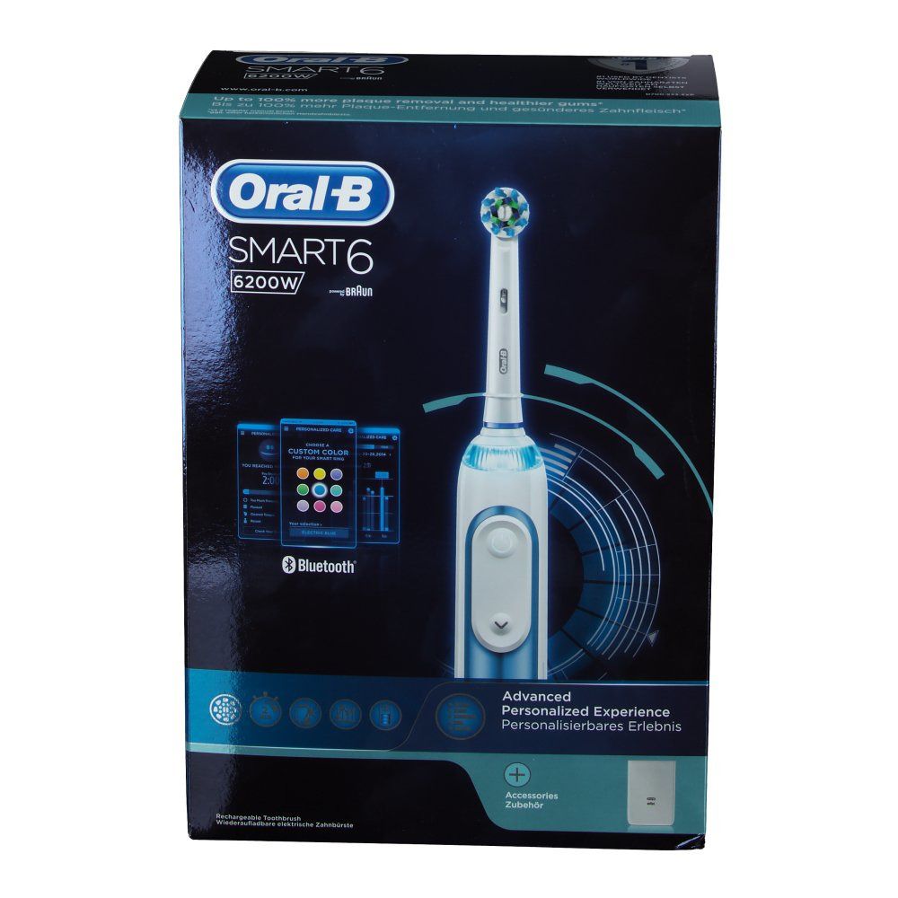 Oral B Smart 6 6200W Elektrische Tandenborstel Blauw