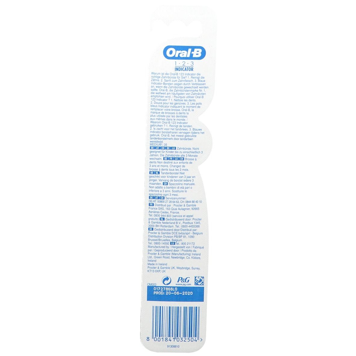 Oral-B Brosse à Dents Manuelle Classic 1-2-3