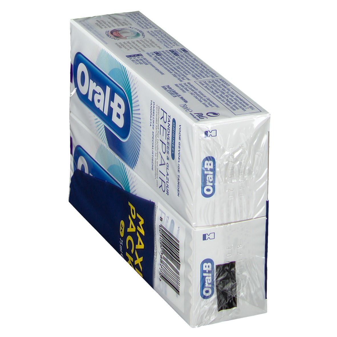 Oral B Dentifrice Gomme & Email Repair Original 2x75 ml + Oral B Gomme Email Repair Bain De Bouche 250 ml OFFERT