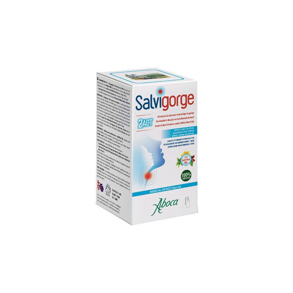 Aboca Salvigorge 2Act Spray Sans Alcool