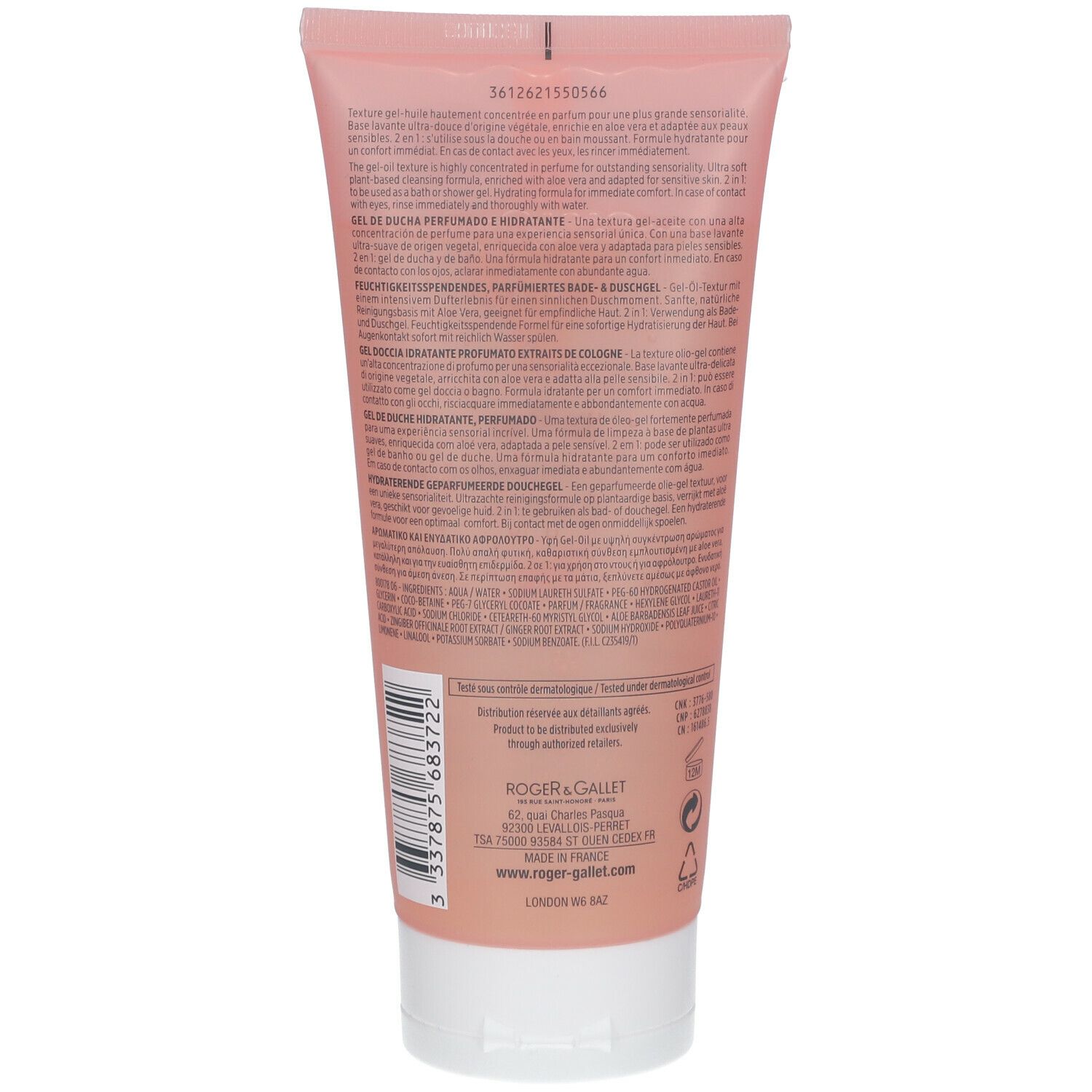 Roger & Gallet Gingembre Exquis Gel Douche