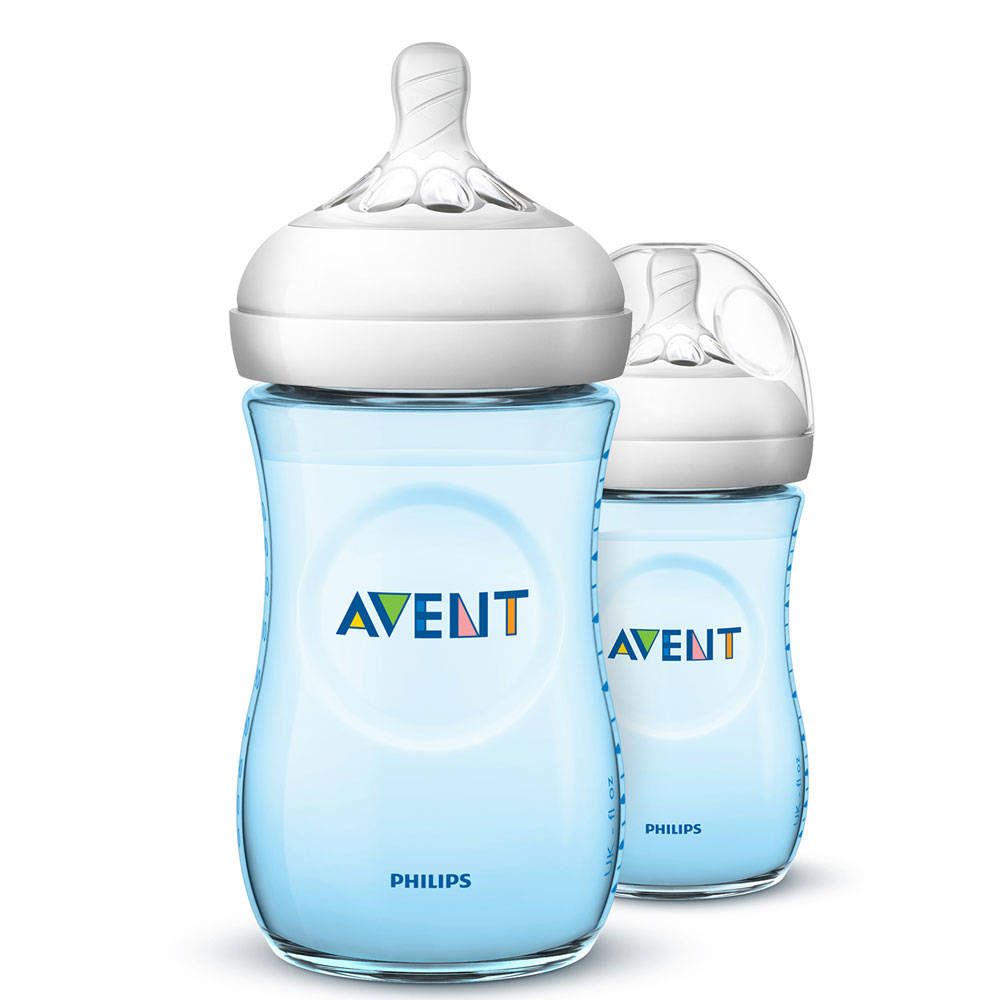 Philips Avent Natural 2.0 Zuigfles Blauw SCF035/27 DUO