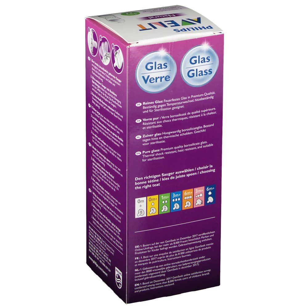 Philips Avent Natural 2.0 Biberon Verre SCF053/17