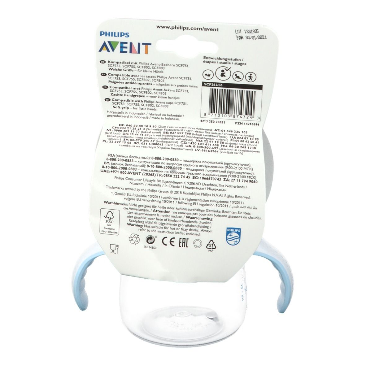Philips Avent Natural 2.0 Overgangsbeker SCF262/06