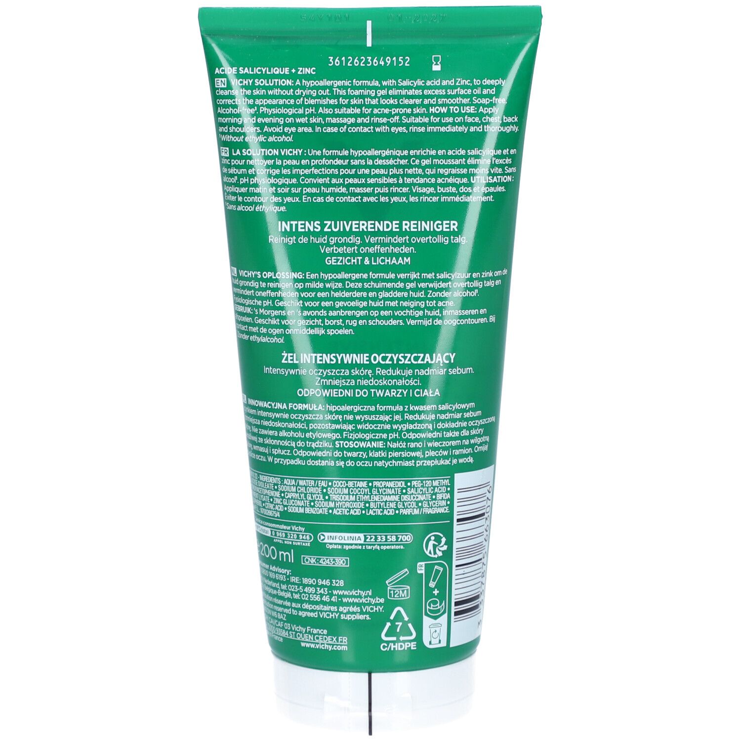 Vichy Normaderm Phytosolution Zuiverende Reinigingsgel
