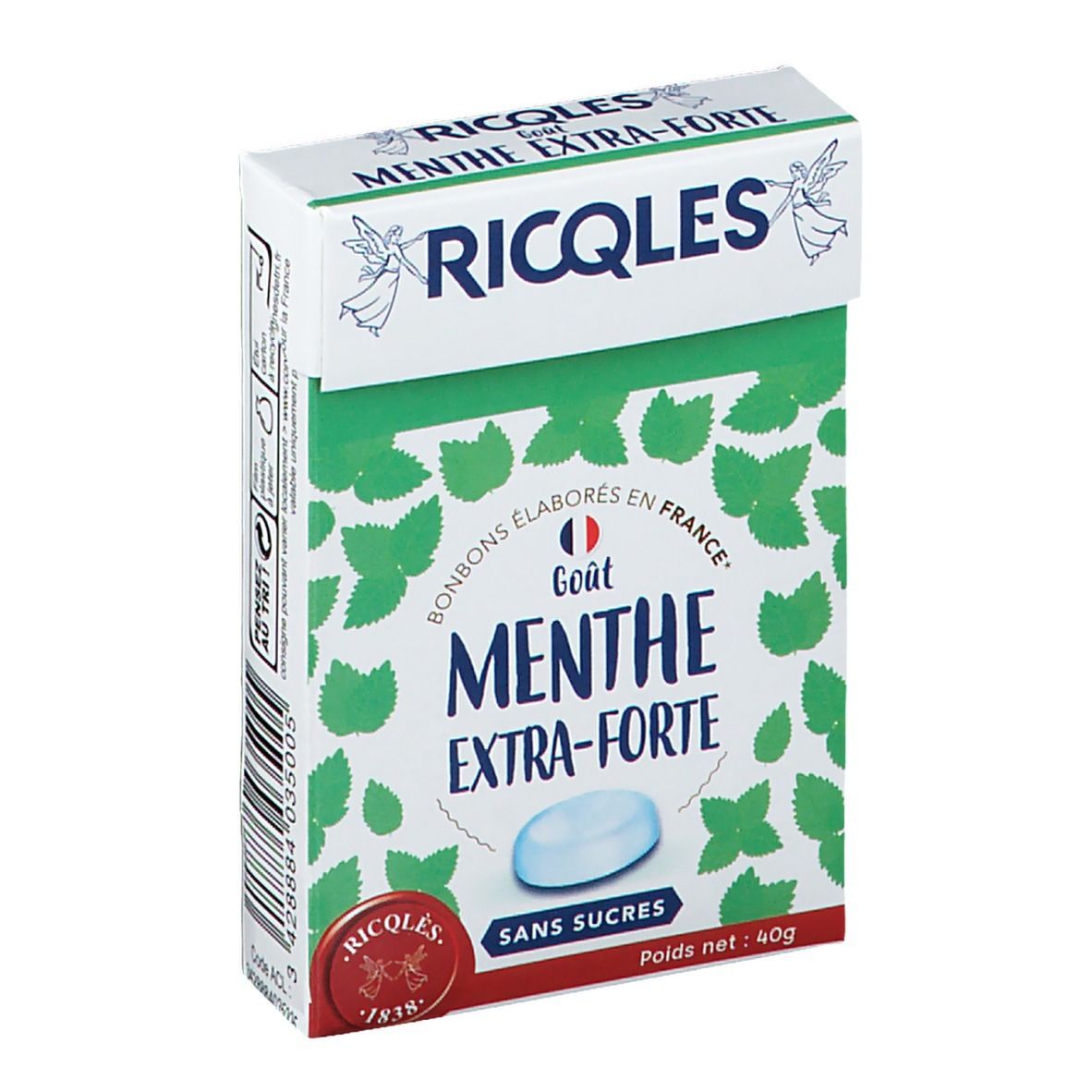 Ricqles Bonbons Menthe sans Sucre