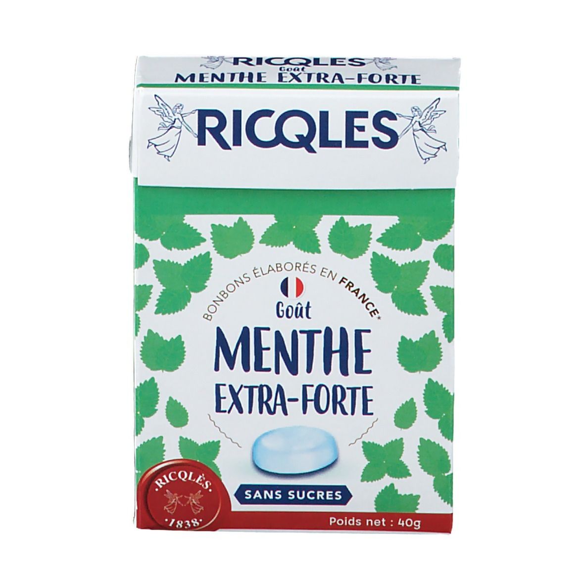 Ricqles Bonbons Menthe sans Sucre