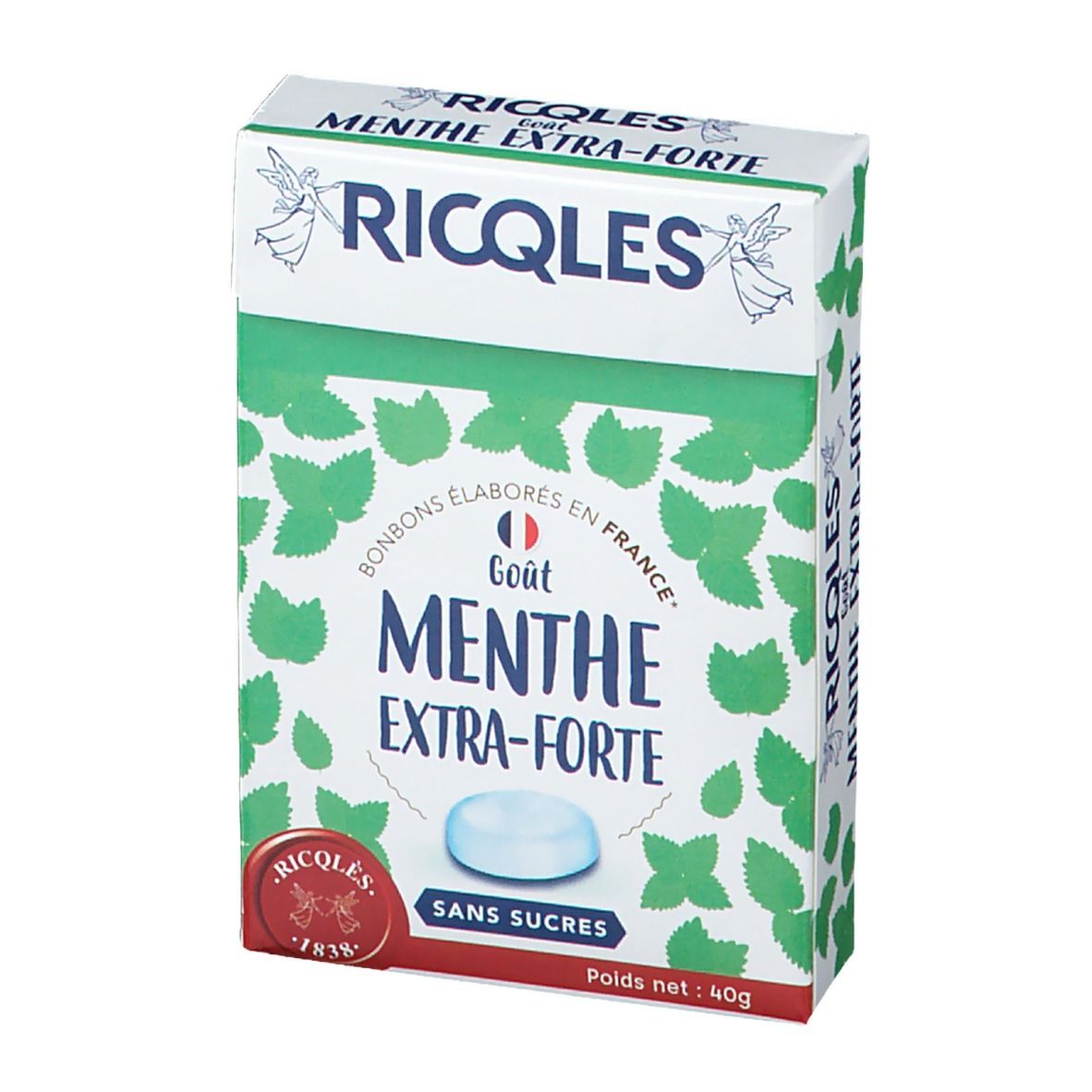 Ricqles Bonbons Menthe sans Sucre