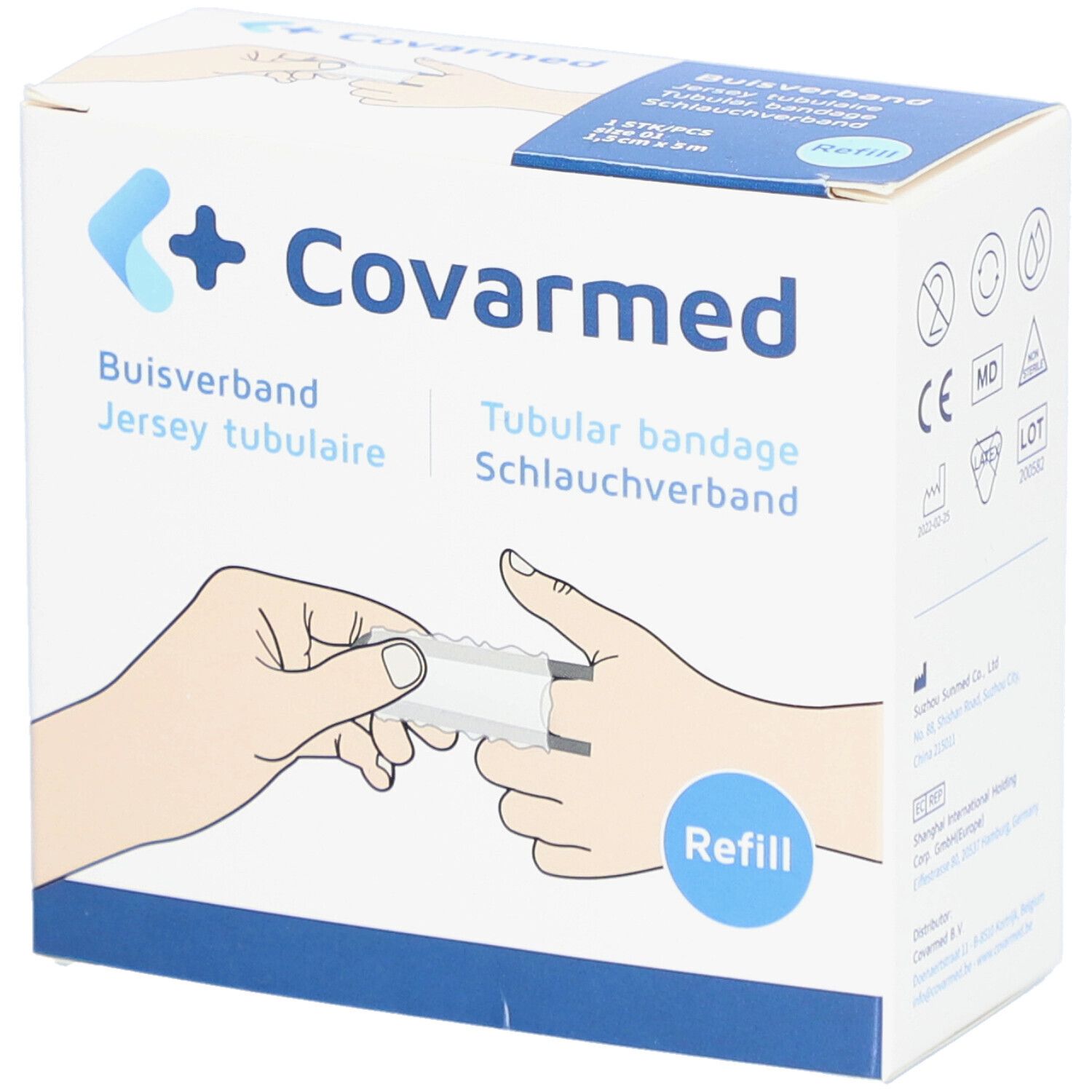 Covarmed Jersey Tubulaire Recharge 1,5cm x 5m