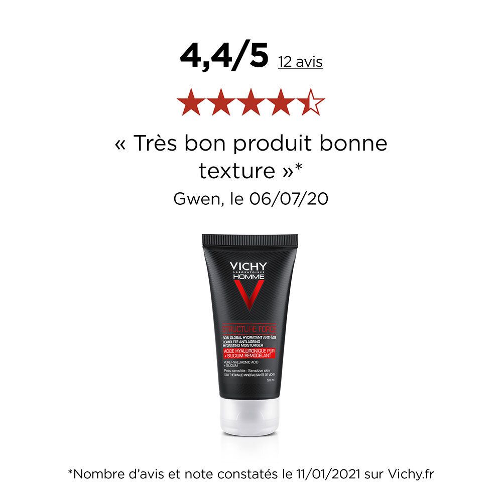 Vichy Homme Structure Force Anti-Aging Gelaatsverzorging