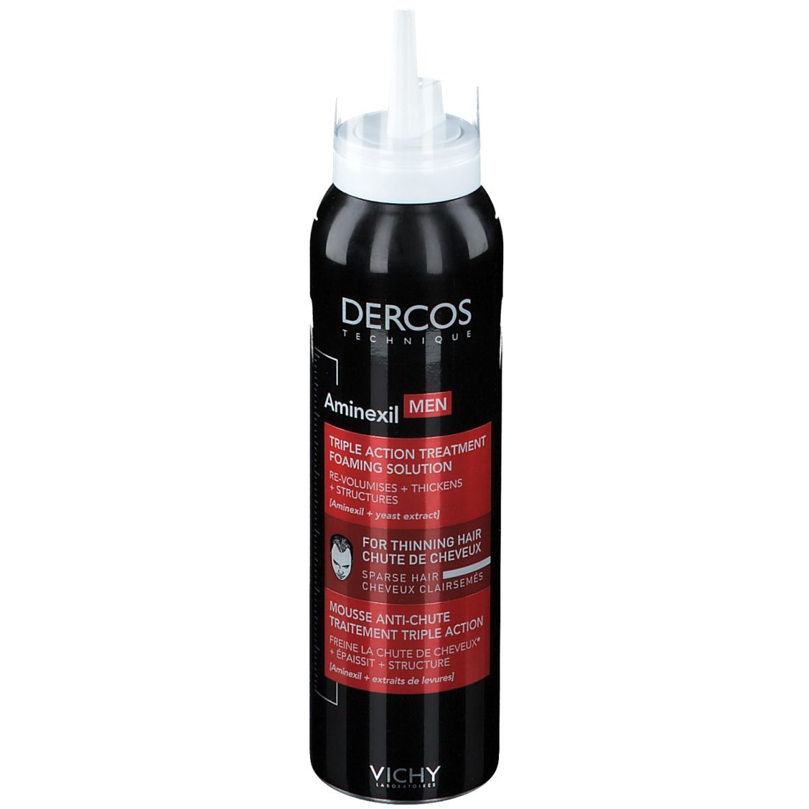 Vichy Dercos Aminexil Haaruitval Driedubbele Mousse Behandeling voor Mannen