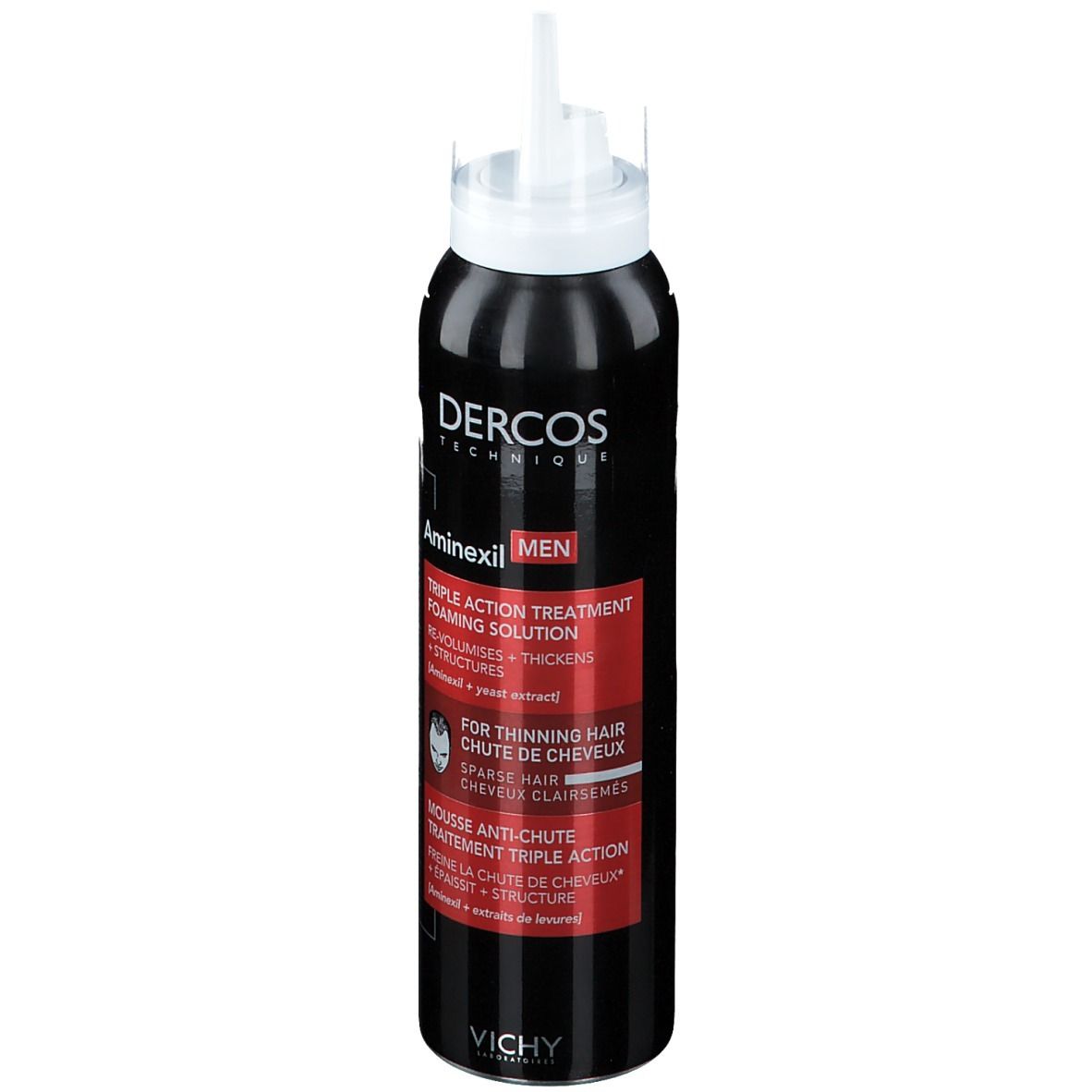 Vichy Dercos Aminexil Haaruitval Driedubbele Mousse Behandeling voor Mannen