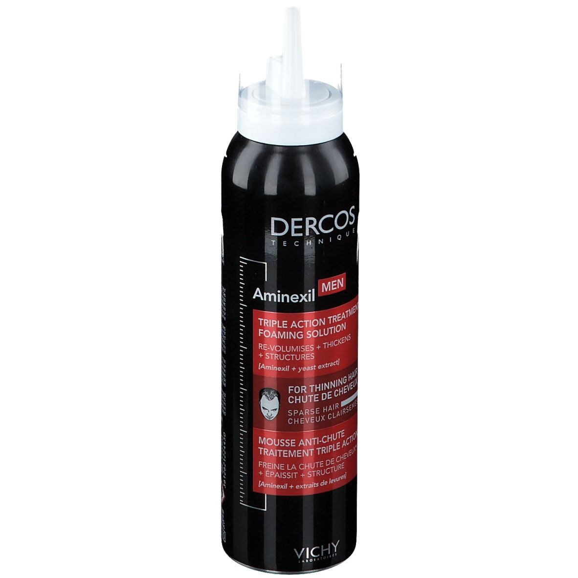 Vichy Dercos Aminexil Haaruitval Driedubbele Mousse Behandeling voor Mannen