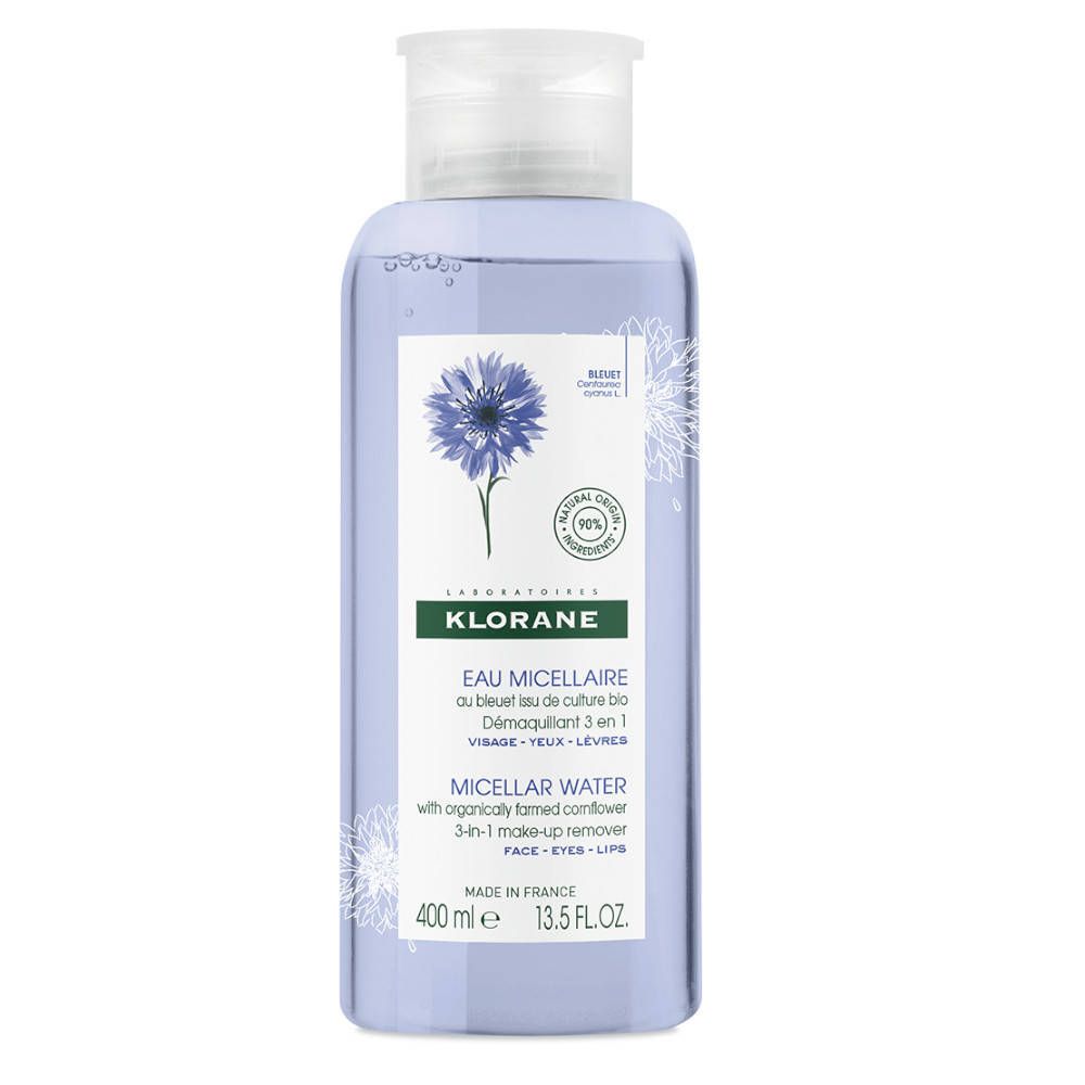 Klorane Eau Micellaire au Bleuet Issu de Culture Bio
