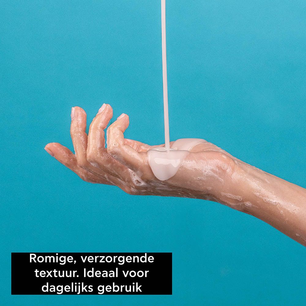 APIVITA Milde Handzeep met pompdispenser, 300ml. Bruine fles met blauw etiket.