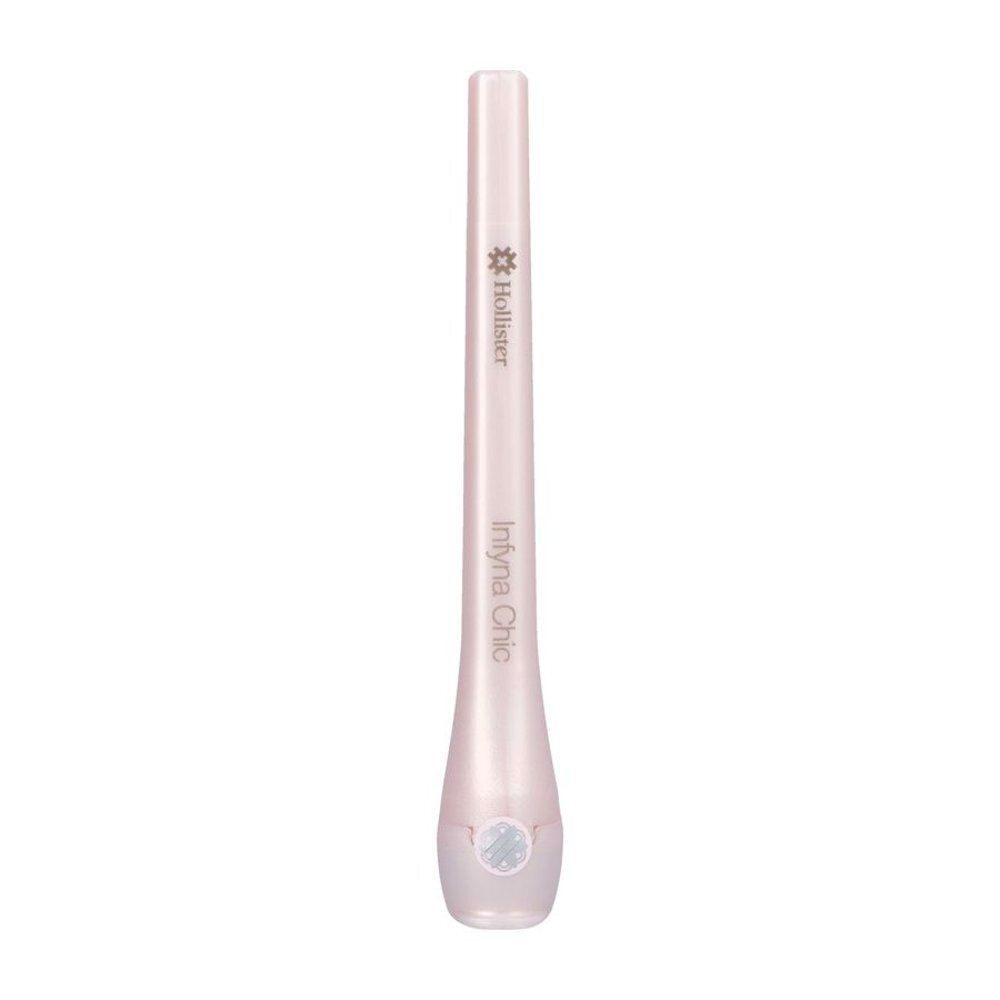 Roze Infyna Chic katheter. Met Hollister logo en productnaam. Nelaton katheter.