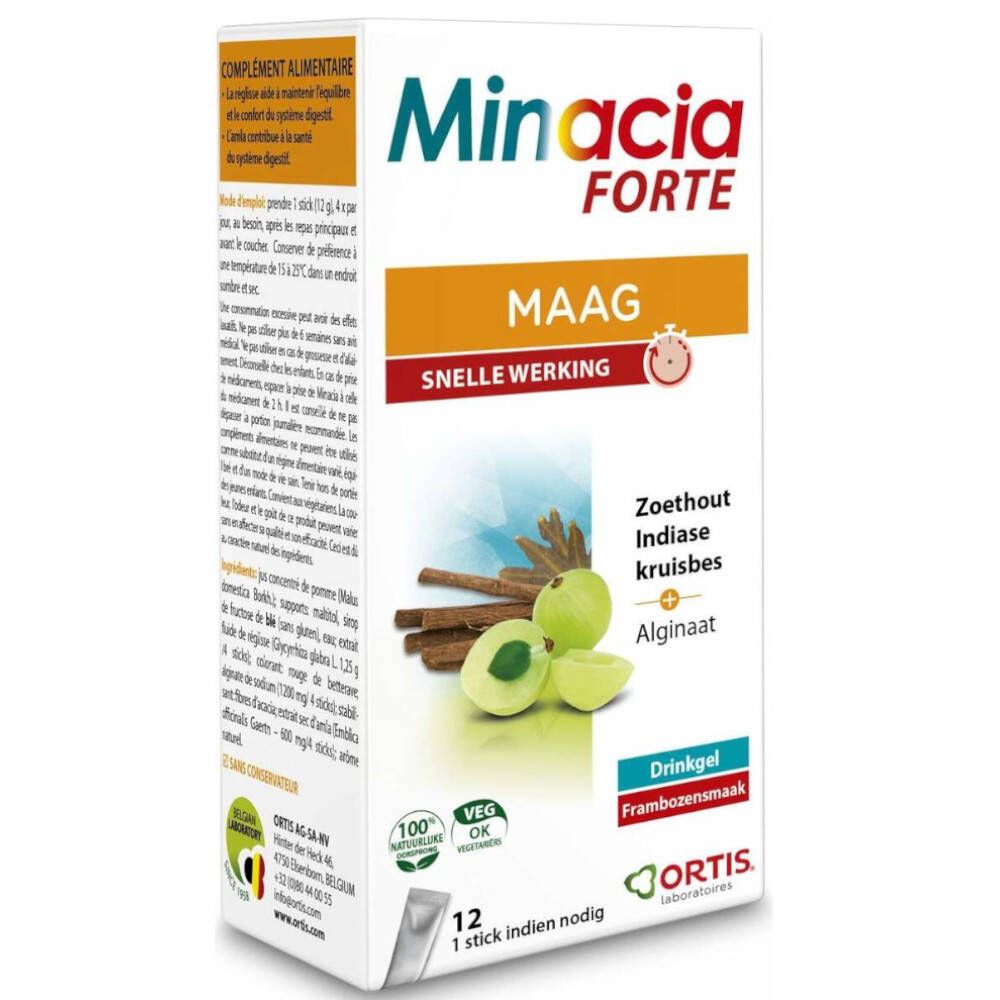 Ortis® Minacia Forte Gel Buvable Goût Framboise
