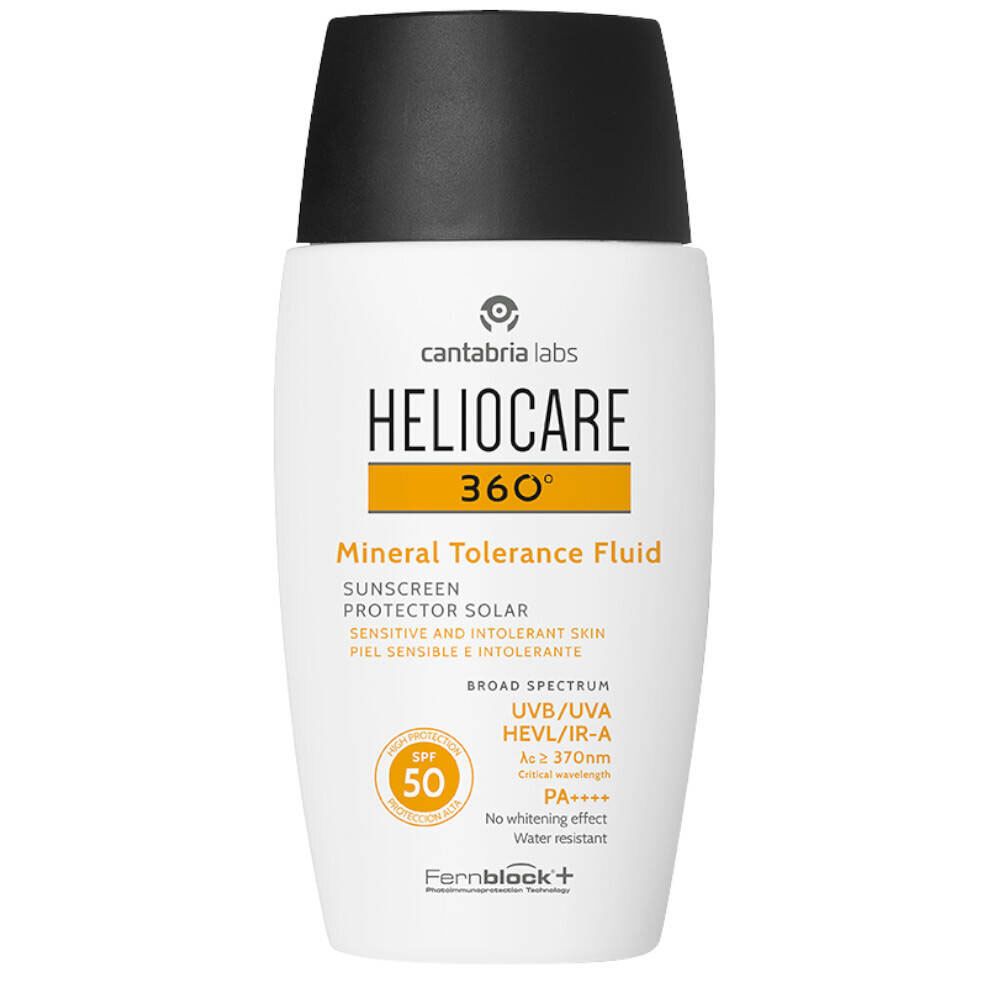 Heliocare 360° Mineral Tolerance Fluid SPF50 - Crème Solaire 100% Minérale