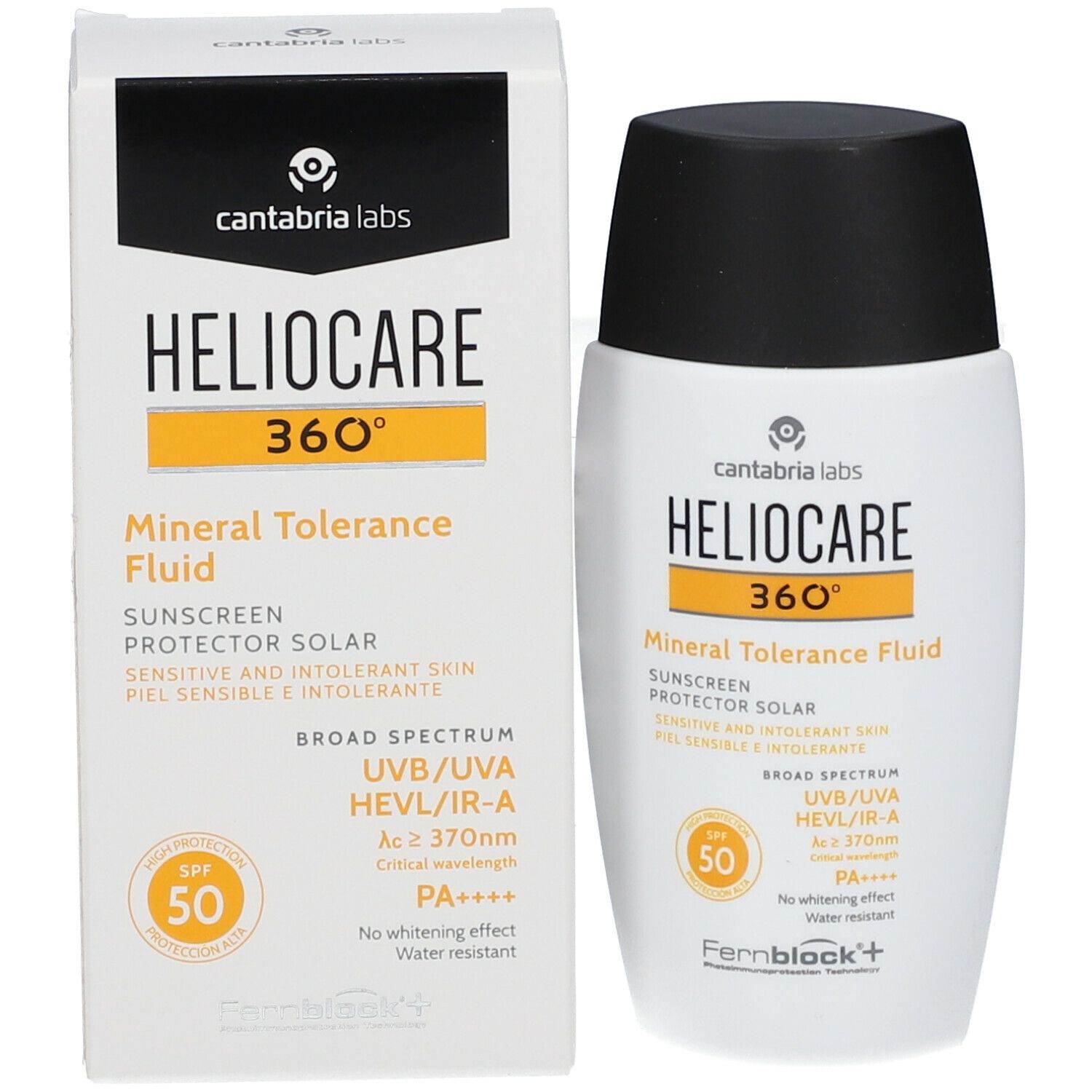 Heliocare 360° Mineral Tolerance Fluid SPF50 - Crème Solaire 100% Minérale