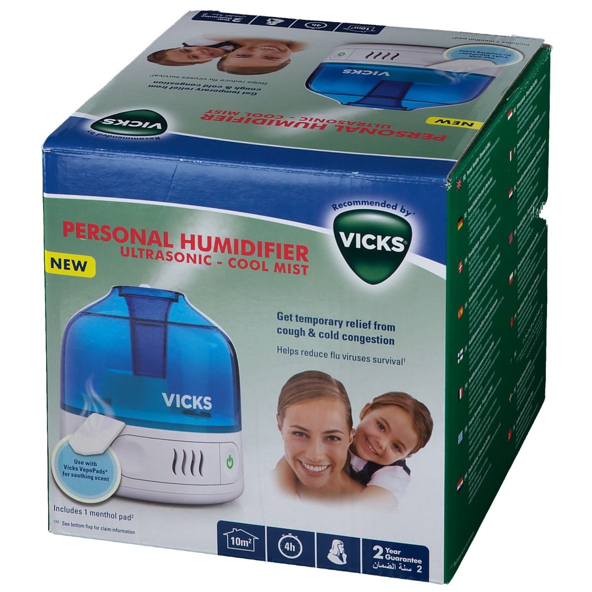 Vicks Luchtbevochtiger Ultrasonic-Cool Mist VUL505E4
